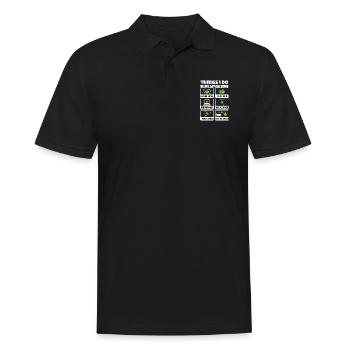 Cannabis - Polo Homme - noir - Devant - Kai (181cm)