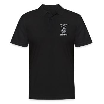 Very Thin Ice Friend Zebra - Men's Polo Shirt - black - Front - Kai (181cm)