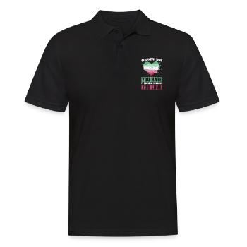 Pass auf wen du hasst LGBT Geschenk Abrosexuell - Männer Poloshirt - Schwarz - Vorne - Kai (181cm)