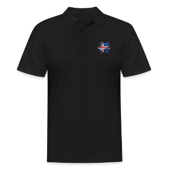 Garçons d’Islande - Polo Homme - noir - Devant - Kai (181cm)