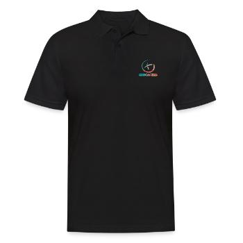 Geocacher PopArt - Männer Poloshirt - Schwarz - Vorne - Kai (181cm)