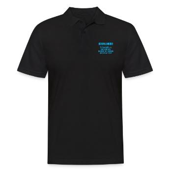 Lehrerin - Die Superheldin des Klassenzimmers! - Männer Poloshirt - Schwarz - Vorne - Kai (181cm)