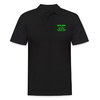 Lehrerin - Die Superheldin des Klassenzimmers! - Männer Poloshirt - Schwarz - Vorne - Kai (181cm)