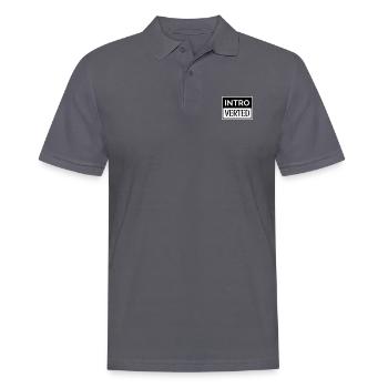 Introverted - Men's Polo Shirt - charcoal grey - Front - Nico (186cm)