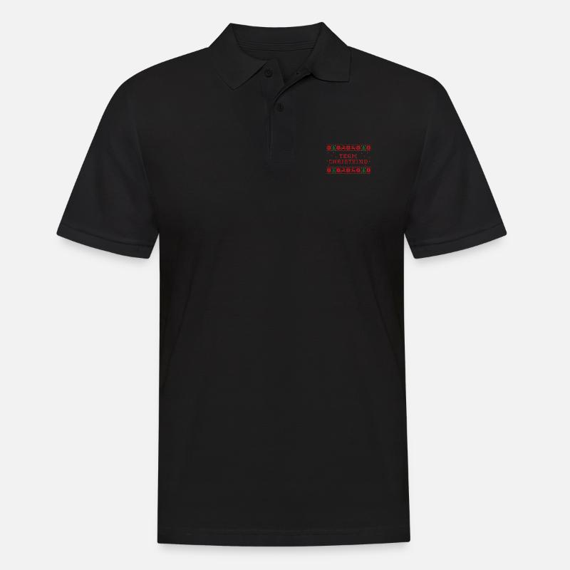 Team Christkind - Männer Poloshirt - Schwarz