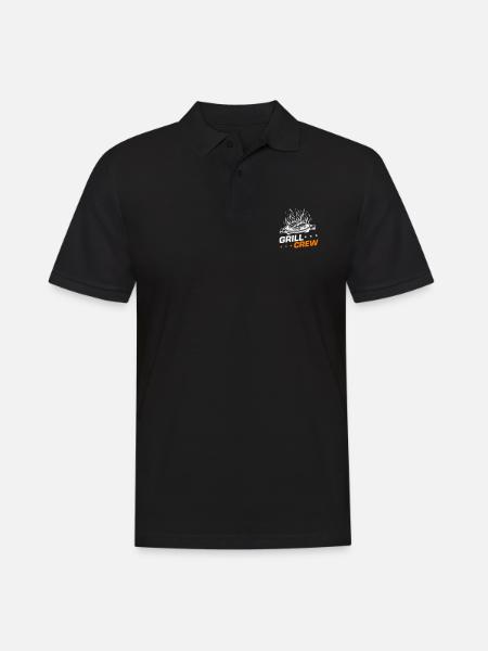 Grill Crew Grilling - Men's Polo Shirt - black