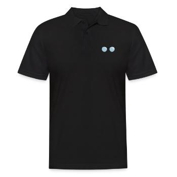 Runde Sonnen lünette 1112 - Männer Poloshirt - Schwarz - Vorne - Kai (181cm)