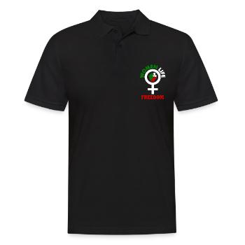 Women life freedom - Männer Poloshirt - Schwarz - Vorne - Kai (181cm)