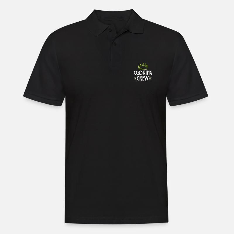 Cooking Crew - Männer Poloshirt - Schwarz
