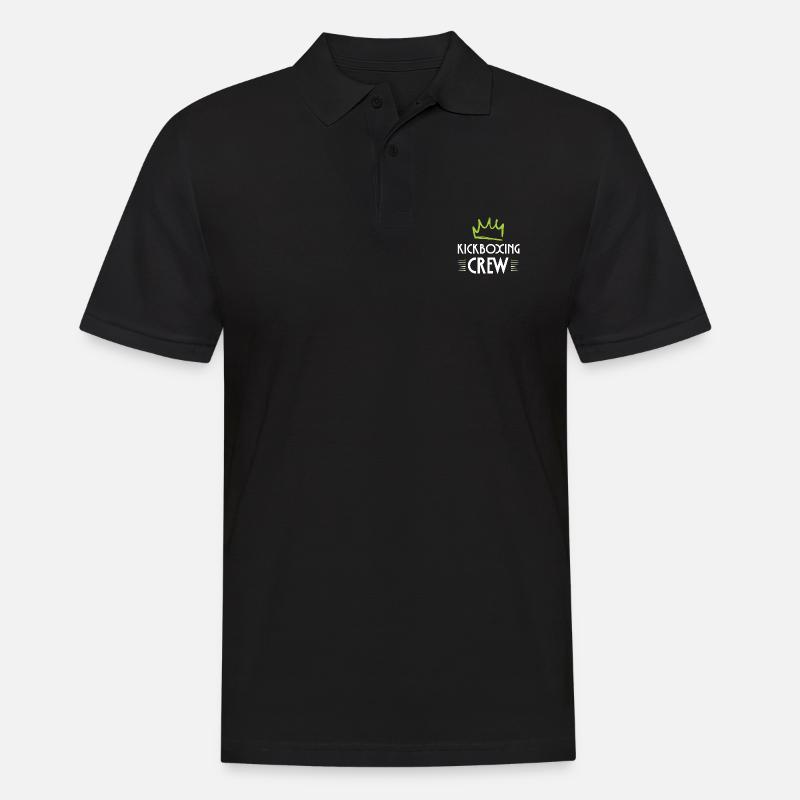 Kickboxing Crew - Männer Poloshirt - Schwarz