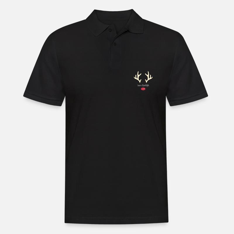Team Rudolph - Männer Poloshirt - Schwarz