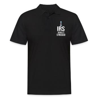 Thermomètre fiscal : les niveaux de stress de l’IRS augmentent - Polo Homme - noir - Devant - Kai (181cm)