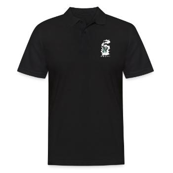 the Land of the Free - Männer Poloshirt - Schwarz - Vorne - Kai (181cm)