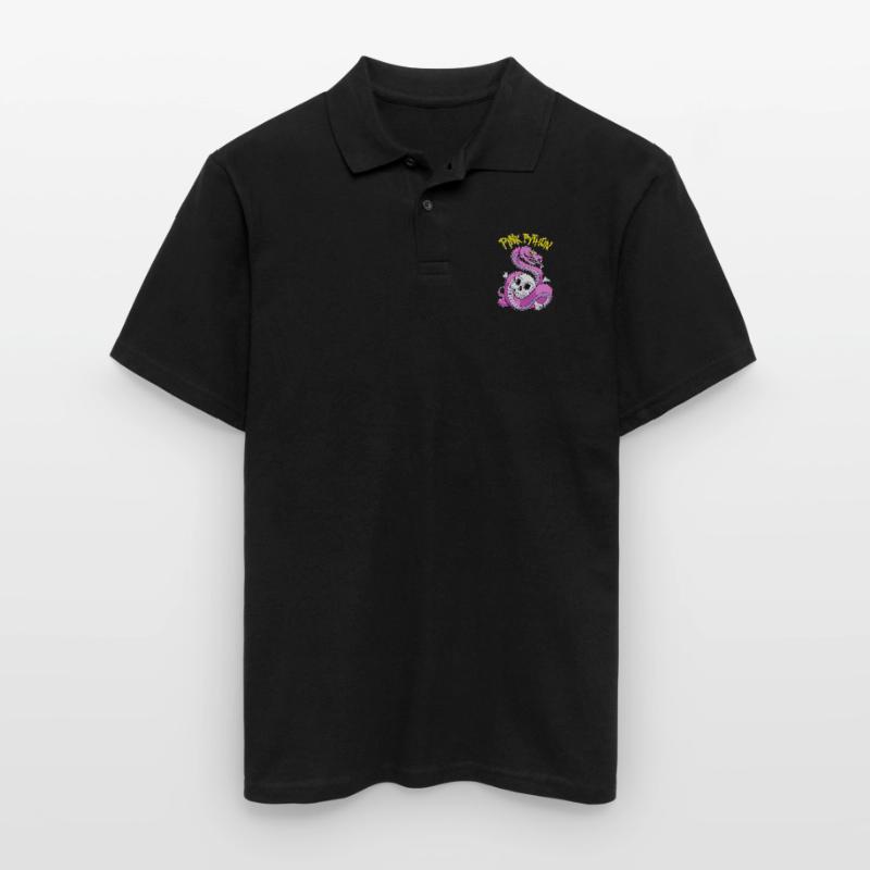 Pink Python Polo Homme
