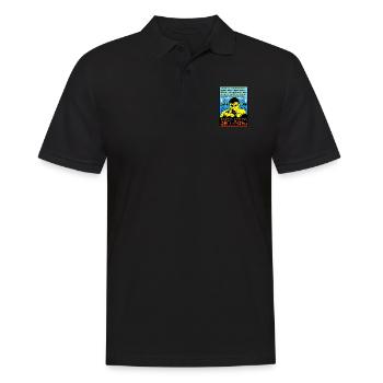 culte limited édition flingueur lino ventura - Polo Homme - noir - Devant - Kai (181cm)