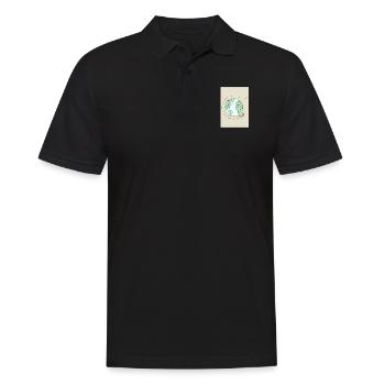 Around the world by plane - Men's Polo Shirt - black - Front - Kai (181cm)