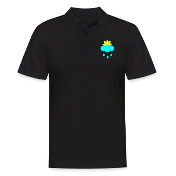 nuage de pluie solaire - Polo Homme - noir - Devant - Kai (181cm)