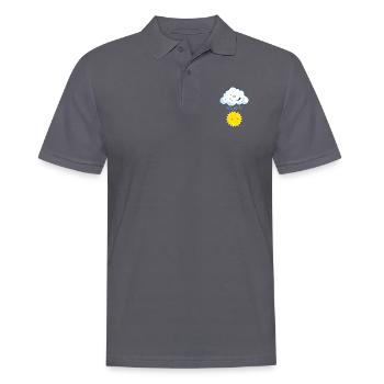 Clouds raining on the sun fun T-Shirt - Männer Poloshirt - Anthrazit - Vorne - Nico (186cm)