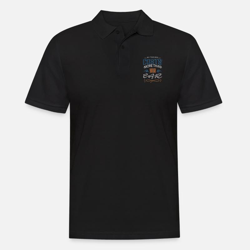 jokes baseballtshirt gift idea - Männer Poloshirt - Schwarz