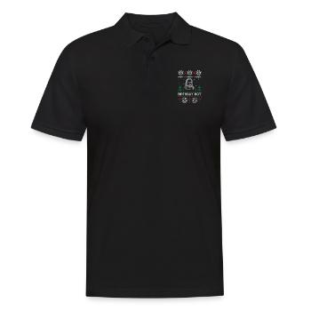 Birthday Boy Jesus Ugly Christmas Sweater - Men's Polo Shirt - black - Front - Kai (181cm)