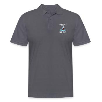 Lustiges Geschenk Meerestier Ozean Tier Hai - Männer Poloshirt - Anthrazit - Vorne - Nico (186cm)