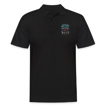 c sharp programming quote fathersday statement - Männer Poloshirt - Schwarz - Vorne - Kai (181cm)