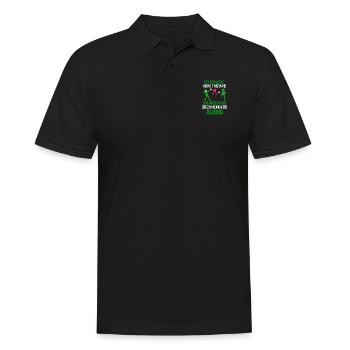 Sci Fi Therapie Außerirdische Geschenk Alien - Männer Poloshirt - Schwarz - Vorne - Kai (181cm)