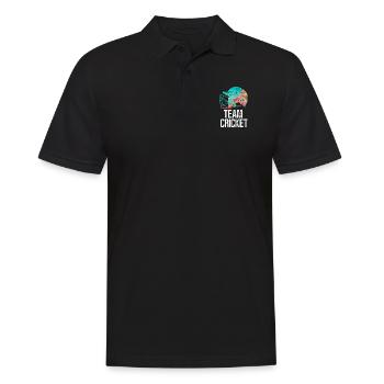 Team Cricket - Männer Poloshirt - Schwarz - Vorne - Kai (181cm)