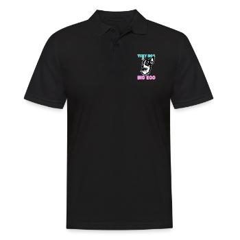 Chihuahua - Small Dog, Big Pride Funny - Men's Polo Shirt - black - Front - Kai (181cm)