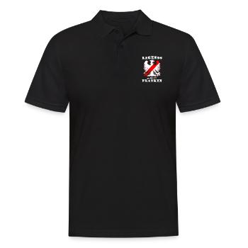 Die Franken aus Süddeutschland - Männer Poloshirt - Schwarz - Vorne - Kai (181cm)