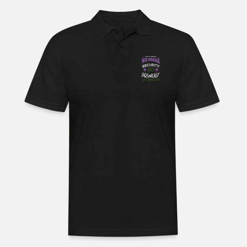 statement lumber apprentice sayings - Männer Poloshirt - Schwarz
