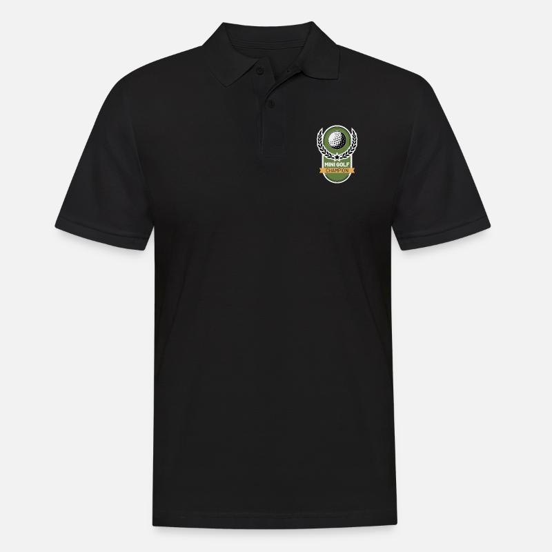 Golf Champion - Männer Poloshirt - Schwarz