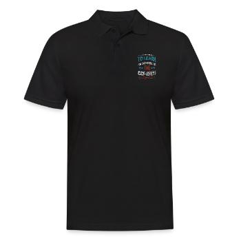 christmas present christmas tree quote beards - Männer Poloshirt - Schwarz - Vorne - Kai (181cm)