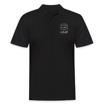 Animal Welfare Geek Tueur de viande végétarien - Polo Homme - noir - Devant - Kai (181cm)