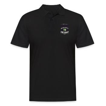 quote love geek birthday inspirational feminine - Men's Polo Shirt - black - Front - Kai (181cm)