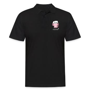 Chef Axolotl - Men's Polo Shirt - black - Front - Kai (181cm)