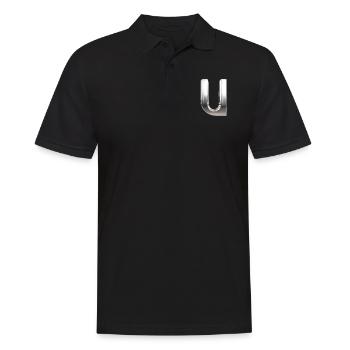 Chrome ,, U " Metallic - Men's Polo Shirt - black - Front - Kai (181cm)