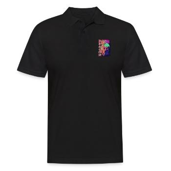 Cute Dragon - Männer Poloshirt - Schwarz - Vorne - Kai (181cm)