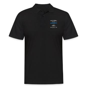 Spéléologue Génial - Polo Homme - noir - Devant - Kai (181cm)