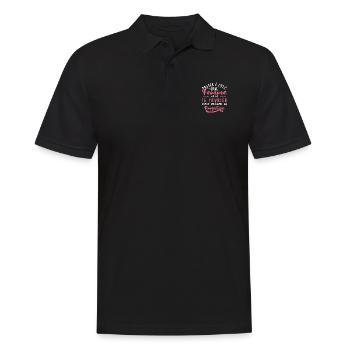 Anniversaire Femme - Né le 16 Février - Polo Homme - noir - Devant - Kai (181cm)