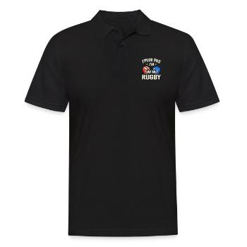 J'peux Pas J'ai Rugby - Polo Homme - noir - Devant - Kai (181cm)