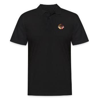Dominikanische Republik Künstlerisches Urlaubssouvenir - Männer Poloshirt - Schwarz - Vorne - Kai (181cm)