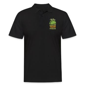 Life Without Tacos Is Possible But Pointless - Männer Poloshirt - Schwarz - Vorne - Kai (181cm)