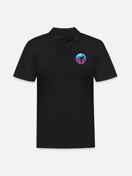 Climbing Women Climbing Climber Boulder - Men's Polo Shirt - black