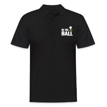 Be The Ball Golf Green Golfer Lustige Golf-Zitate - Männer Poloshirt - Schwarz - Vorne - Kai (181cm)