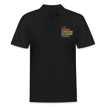 I Like Redbone Coonhound And Maybe 3 People Dog - Men's Polo Shirt - black - Front - Kai (181cm)