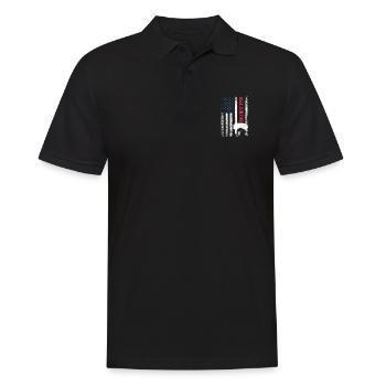Base Jumping - Männer Poloshirt - Schwarz - Vorne - Kai (181cm)