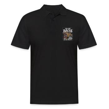 1968 Vintage Drum Drummer Anniversaire - Polo Homme - noir - Devant - Kai (181cm)