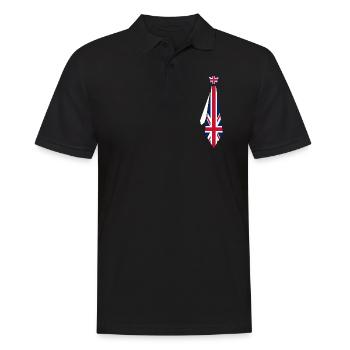 Krawatte Great Britain - Männer Poloshirt - Schwarz - Vorne - Kai (181cm)