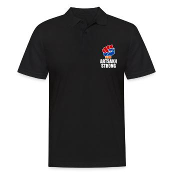 Artsakh strong - Polo Homme - noir - Devant - Kai (181cm)